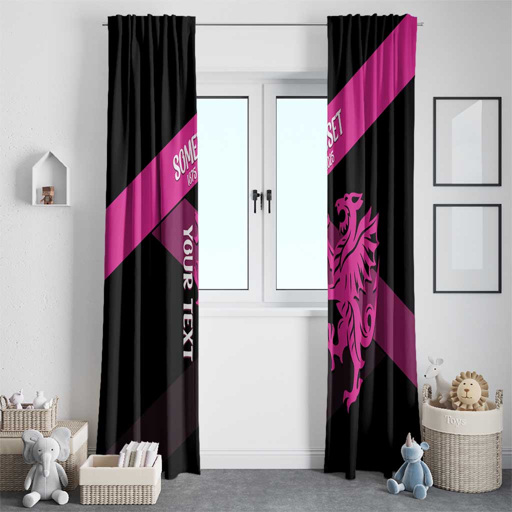 Custom Somerset Cricket Window Curtain 150 Years of Anniversary - Wonder Print Shop