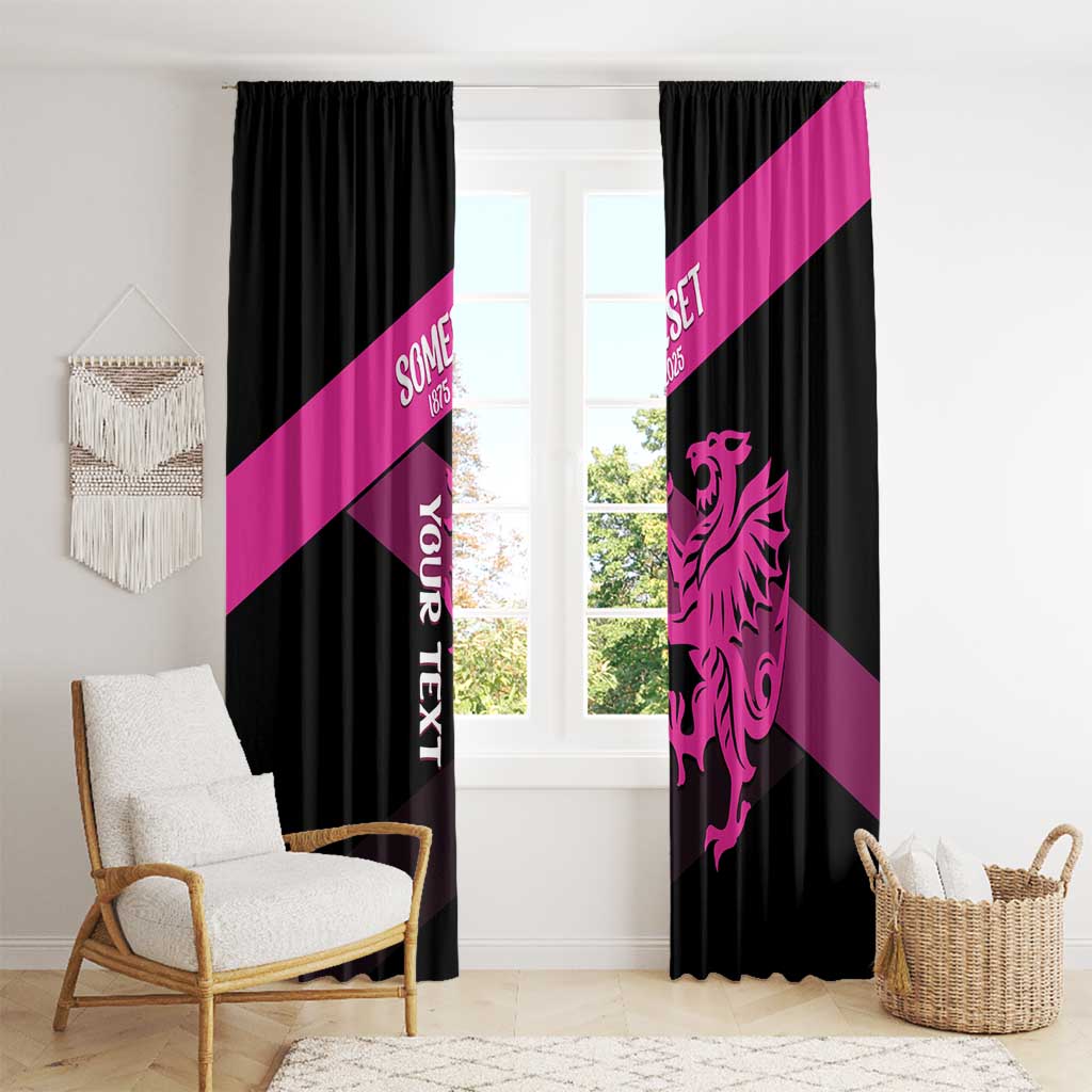 Custom Somerset Cricket Window Curtain 150 Years of Anniversary - Wonder Print Shop
