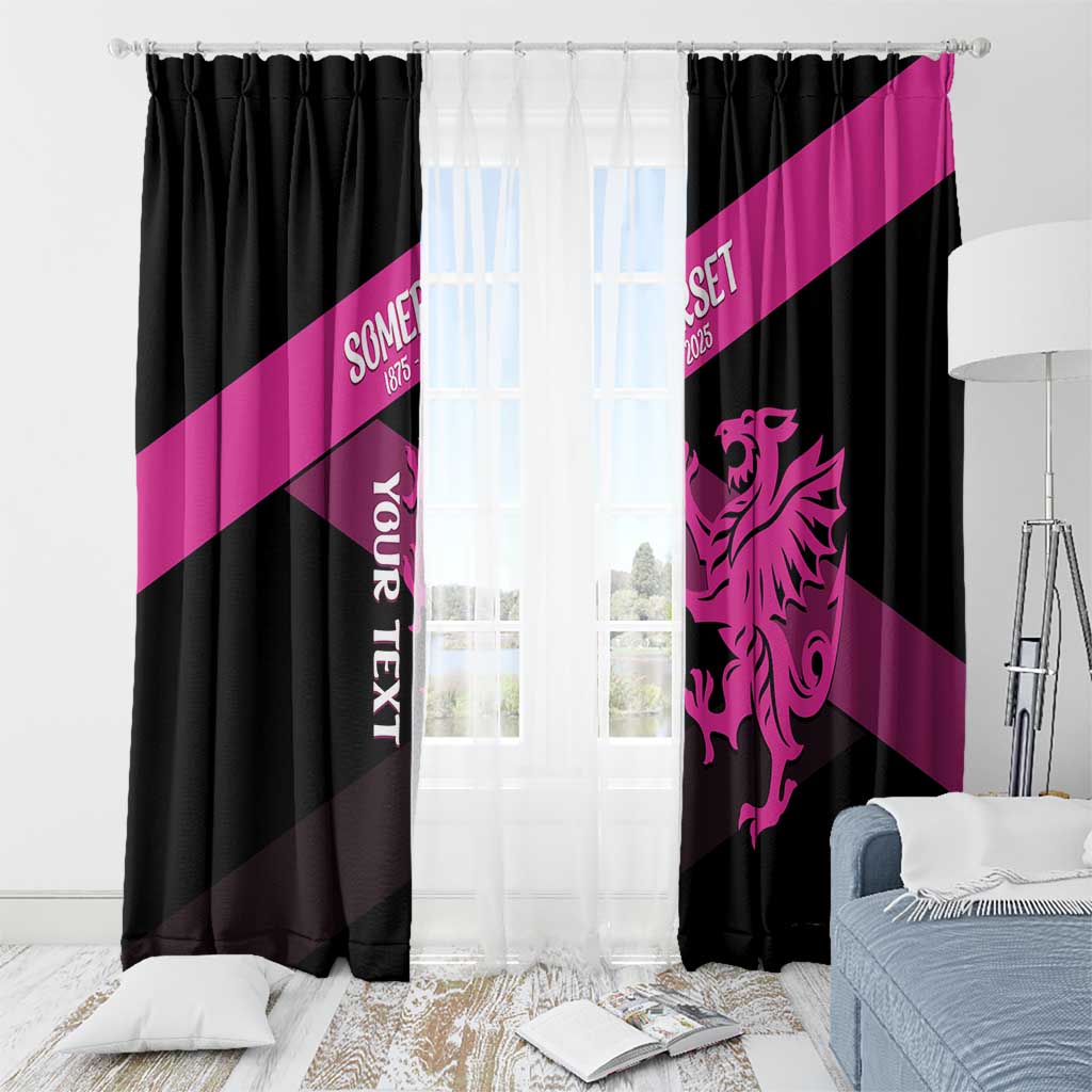 Custom Somerset Cricket Window Curtain 150 Years of Anniversary - Wonder Print Shop