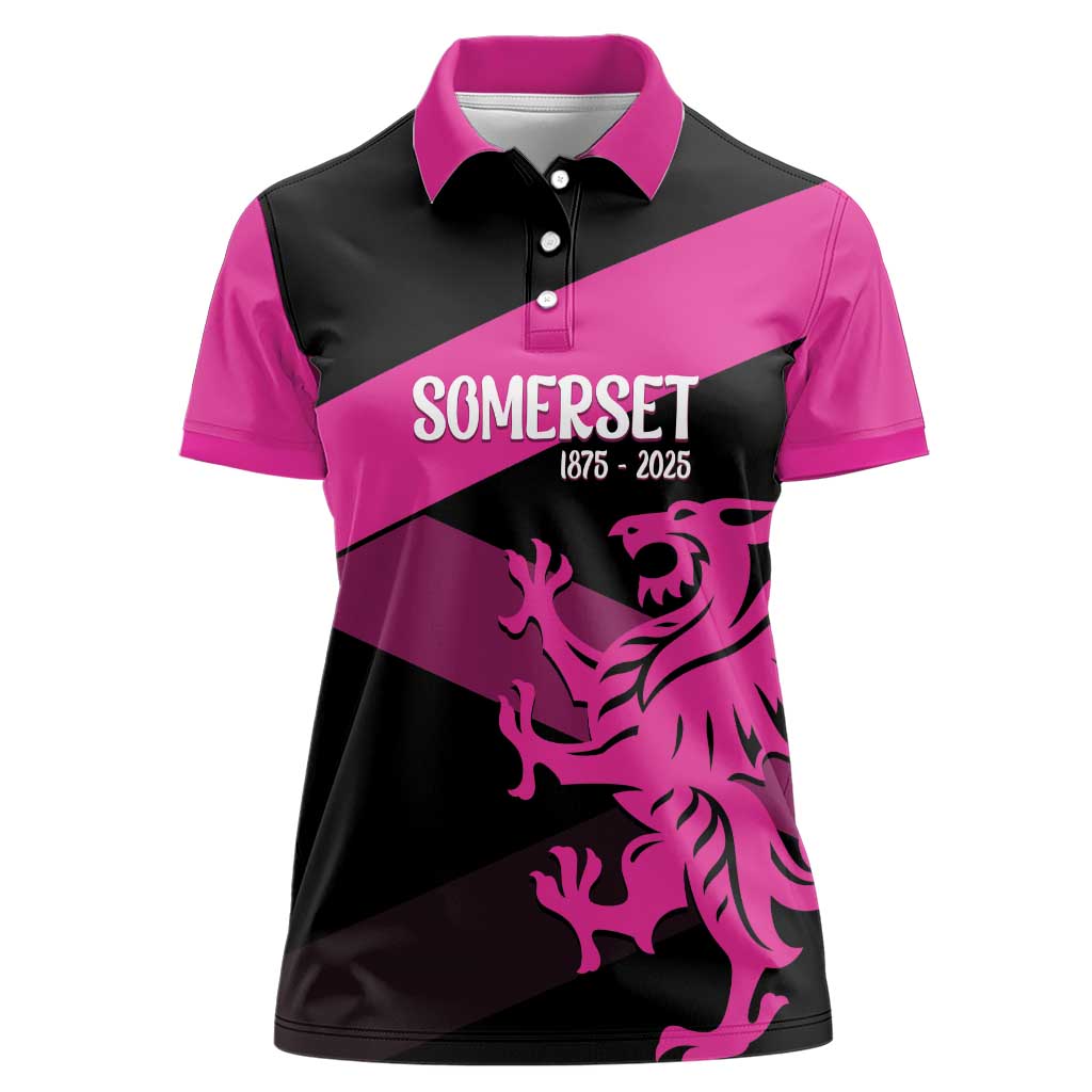 Custom Somerset Cricket Women Polo Shirt 150 Years of Anniversary - Wonder Print Shop