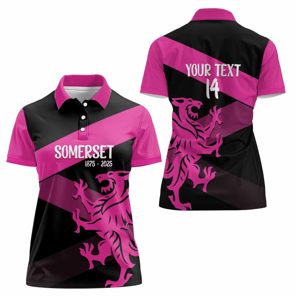 Custom Somerset Cricket Women Polo Shirt 150 Years of Anniversary - Wonder Print Shop