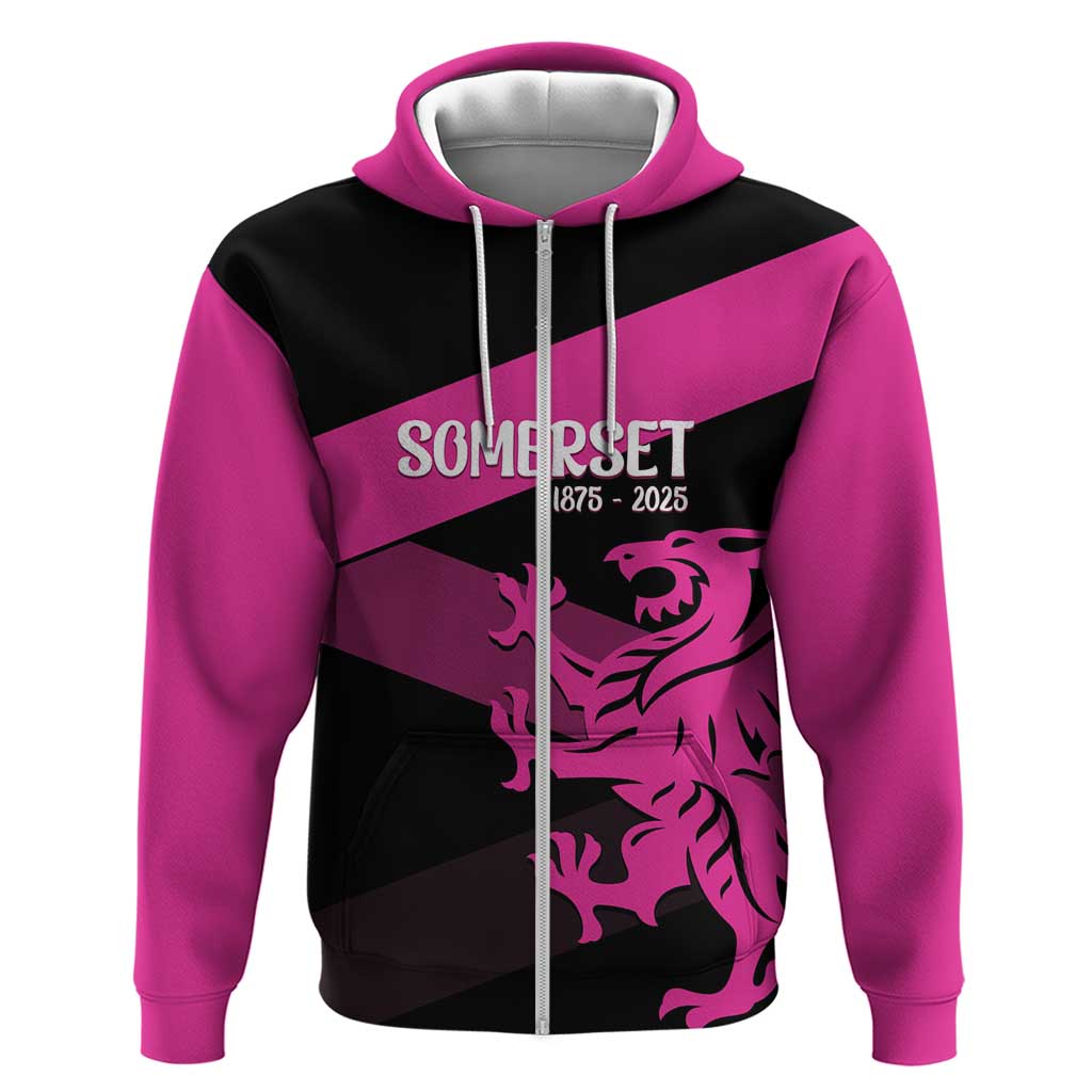 Custom Somerset Cricket Zip Hoodie 150 Years of Anniversary - Wonder Print Shop