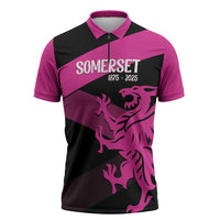 Custom Somerset Cricket Zipper Polo Shirt 150 Years of Anniversary - Wonder Print Shop
