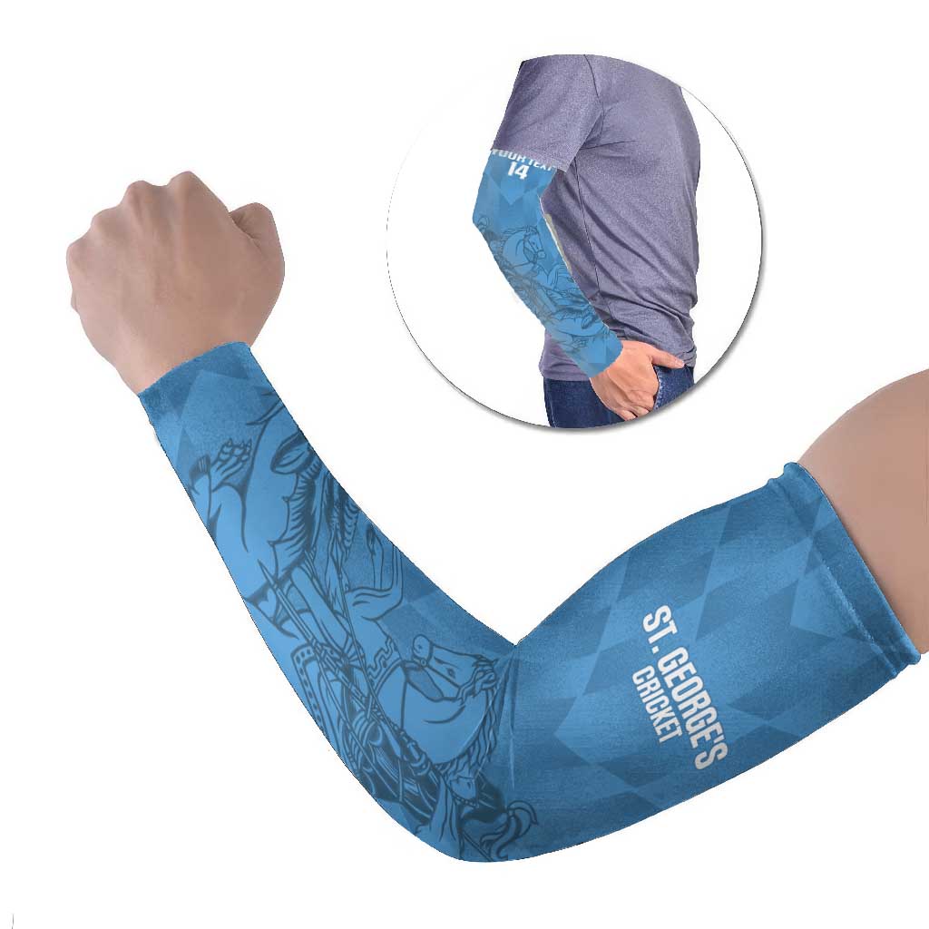 Custom St. Georges Cricket Arm Sleeves Go Champions Sporty Style - Wonder Print Shop