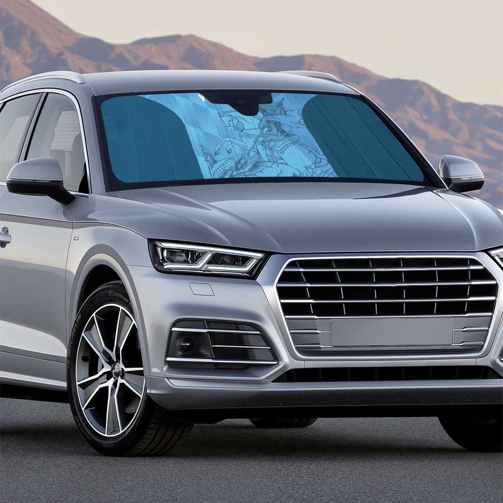 Custom St. Georges Cricket Auto Sun Shade Go Champions Sporty Style - Wonder Print Shop
