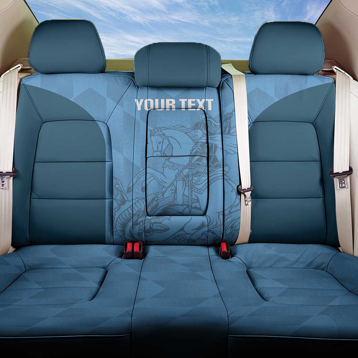 Custom St. Georges Cricket Back Car Seat Cover Go Champions Sporty Style - Wonder Print Shop