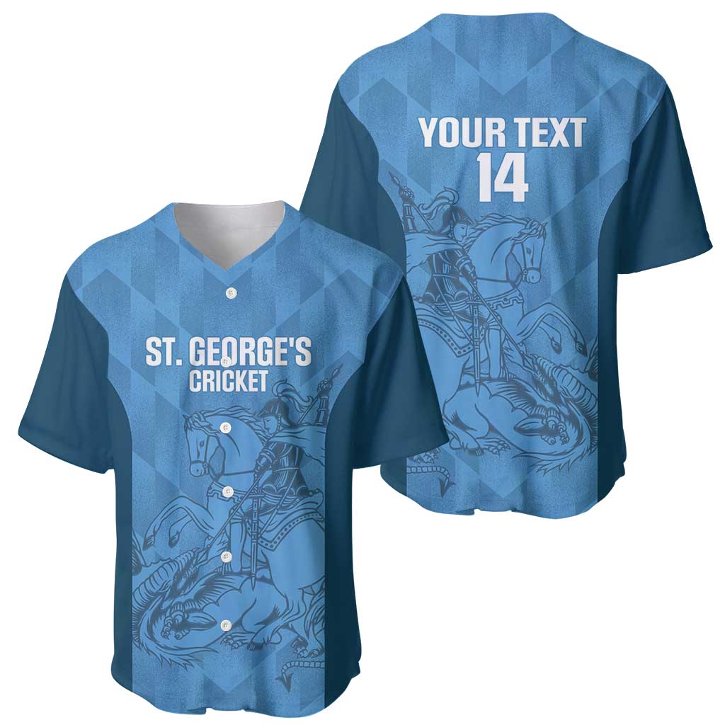 Custom St. Georges Cricket Baseball Jersey Go Champions Sporty Style - Wonder Print Shop