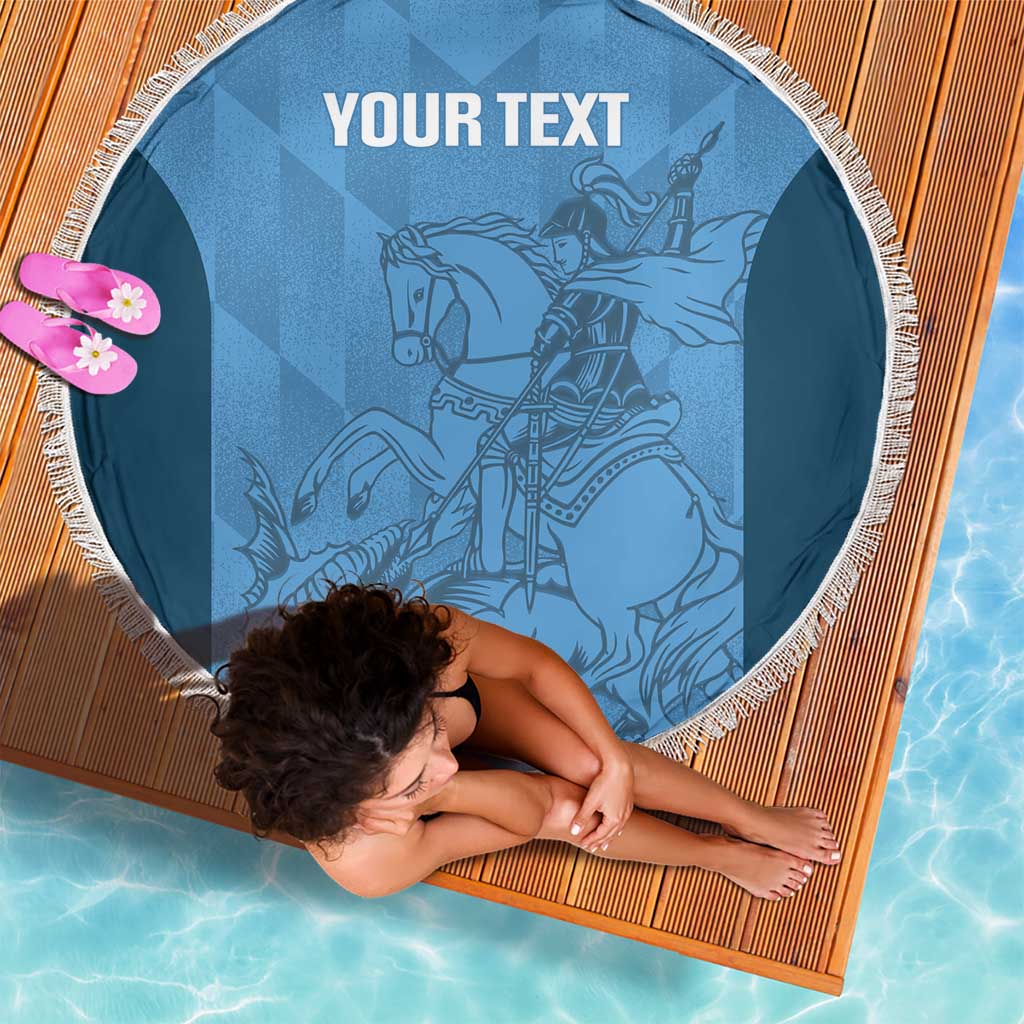 Custom St. Georges Cricket Beach Blanket Go Champions Sporty Style - Wonder Print Shop