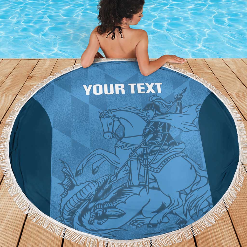 Custom St. Georges Cricket Beach Blanket Go Champions Sporty Style - Wonder Print Shop