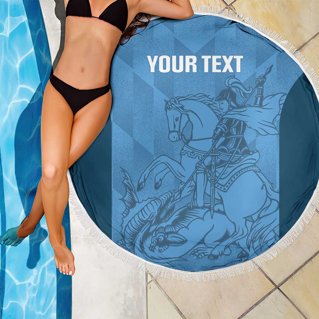 Custom St. Georges Cricket Beach Blanket Go Champions Sporty Style - Wonder Print Shop