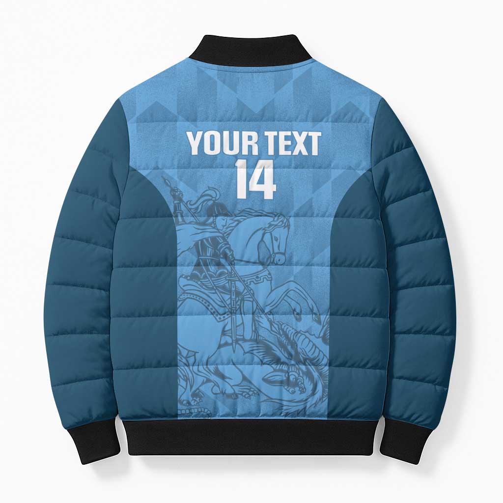 Custom St. Georges Cricket Bomber Puffer Jacket Go Champions Sporty Style - Wonder Print Shop
