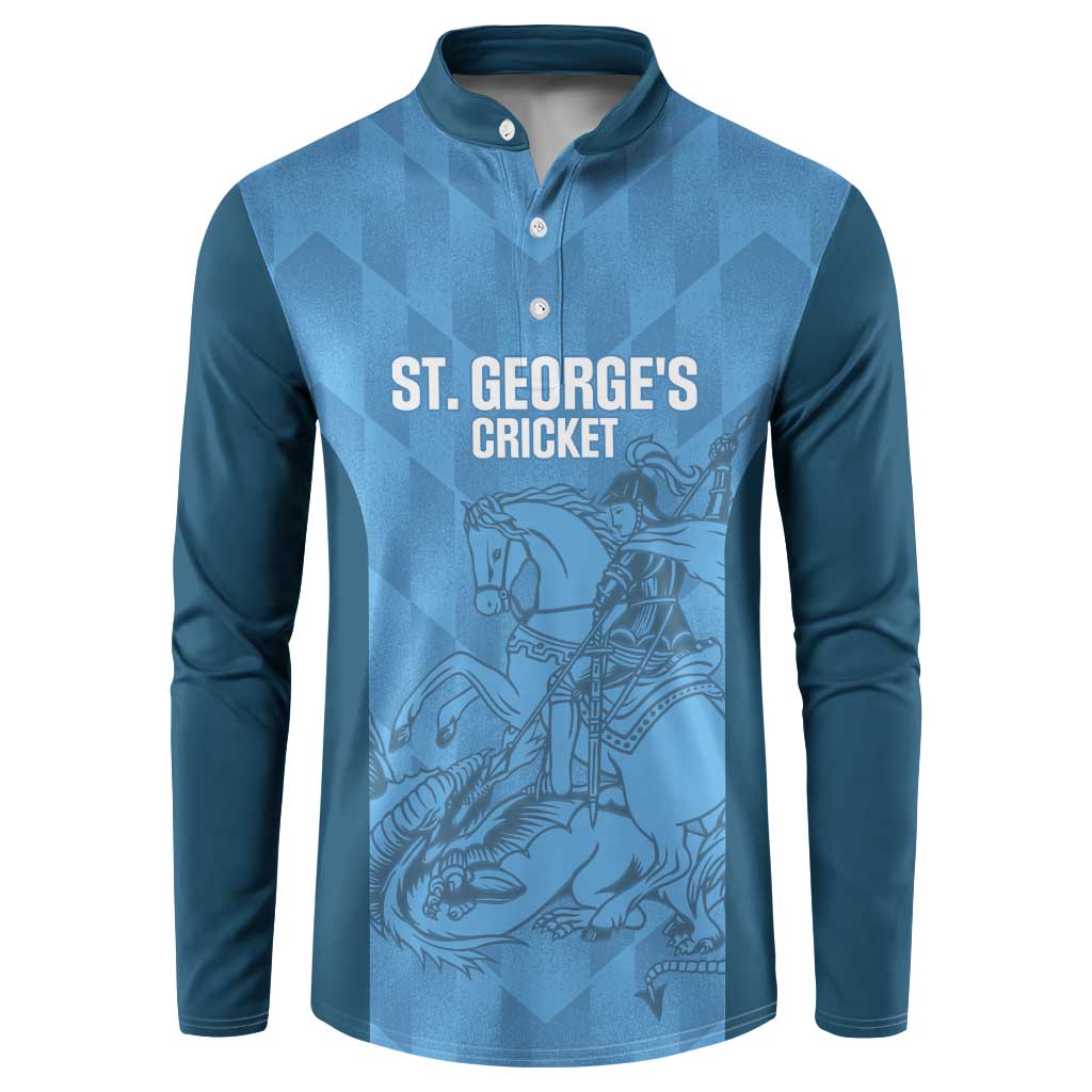 Custom St. Georges Cricket Button Sweatshirt Go Champions Sporty Style - Wonder Print Shop