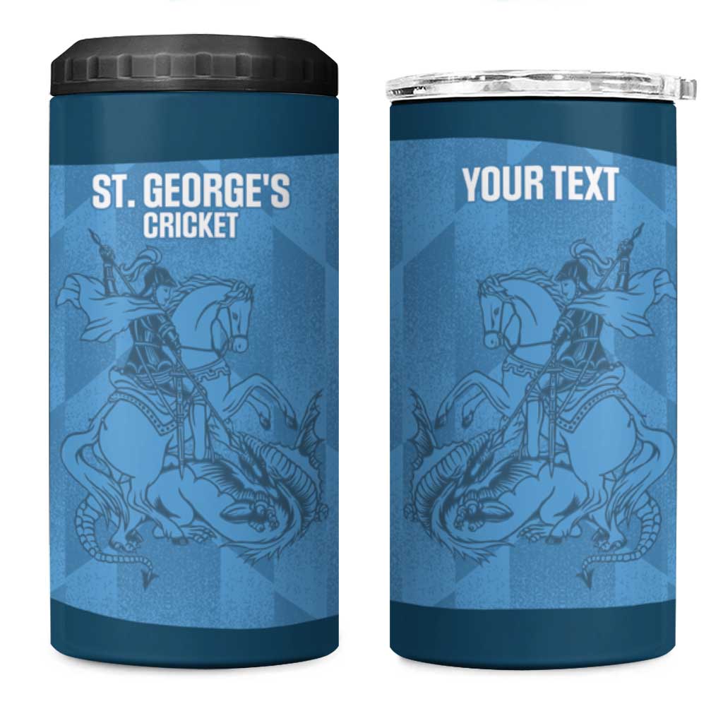 Custom St. Georges Cricket 4 in 1 Can Cooler Tumbler Go Champions Sporty Style - Wonder Print Shop