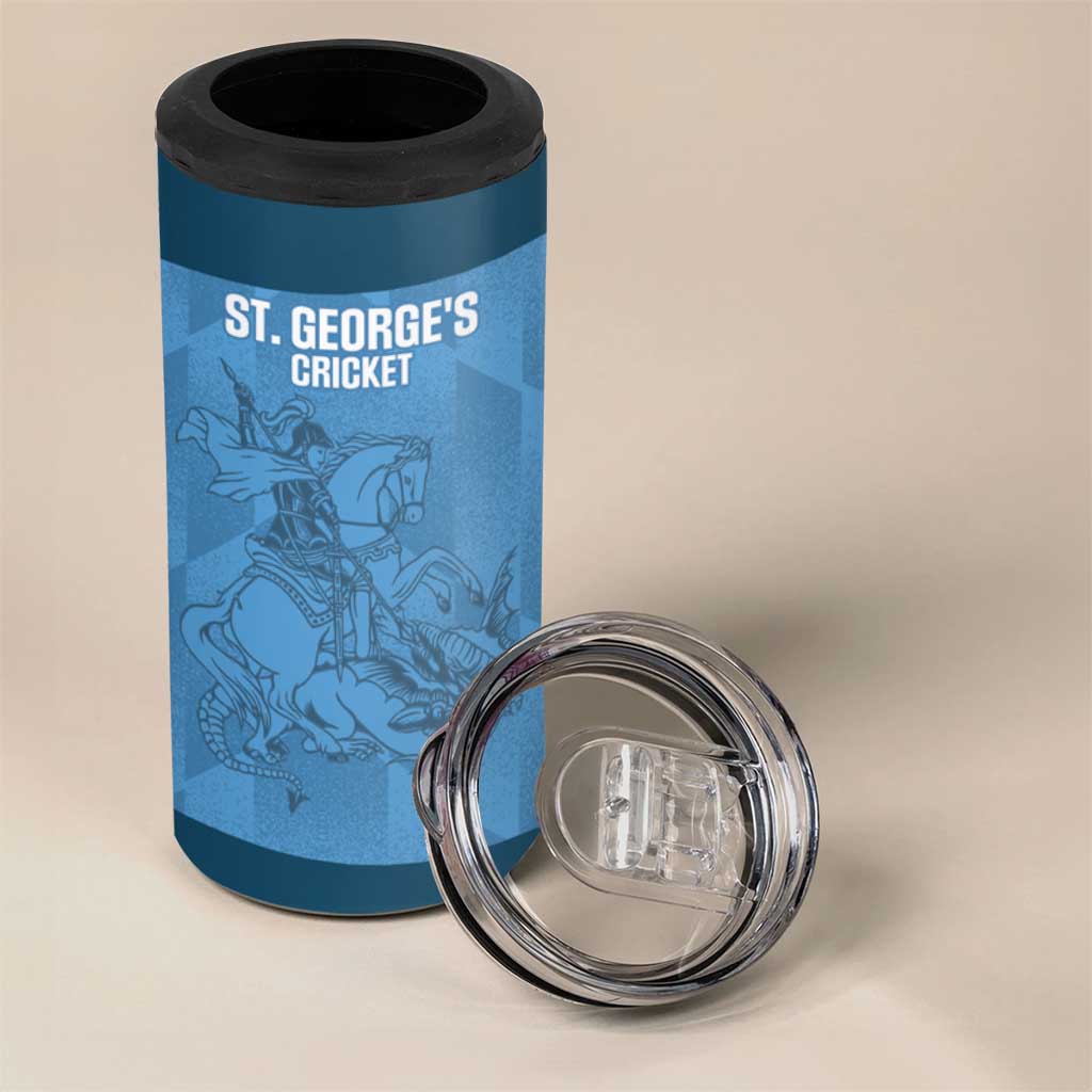 Custom St. Georges Cricket 4 in 1 Can Cooler Tumbler Go Champions Sporty Style - Wonder Print Shop