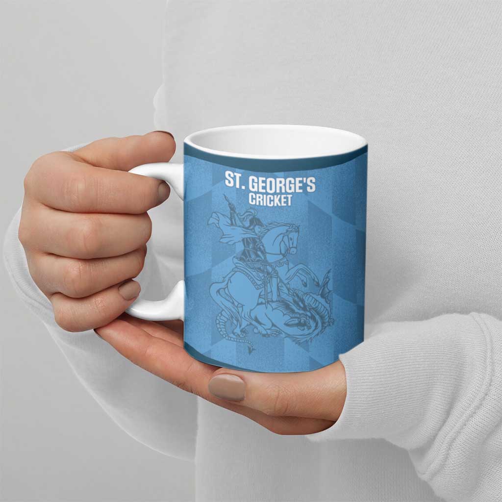 Custom St. Georges Cricket Ceramic Mug Go Champions Sporty Style - Wonder Print Shop