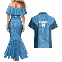 Custom St. Georges Cricket Couples Matching Mermaid Dress and Hawaiian Shirt Go Champions Sporty Style - Wonder Print Shop