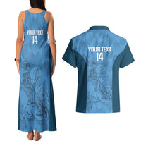 Custom St. Georges Cricket Couples Matching Tank Maxi Dress and Hawaiian Shirt Go Champions Sporty Style - Wonder Print Shop