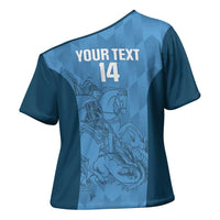 Custom St. Georges Cricket Cross Shoulder Shirt Go Champions Sporty Style - Wonder Print Shop