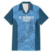 Custom St. Georges Cricket Family Matching Mermaid Dress and Hawaiian Shirt Go Champions Sporty Style - Wonder Print Shop