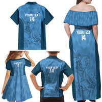 Custom St. Georges Cricket Family Matching Off Shoulder Maxi Dress and Hawaiian Shirt Go Champions Sporty Style - Wonder Print Shop