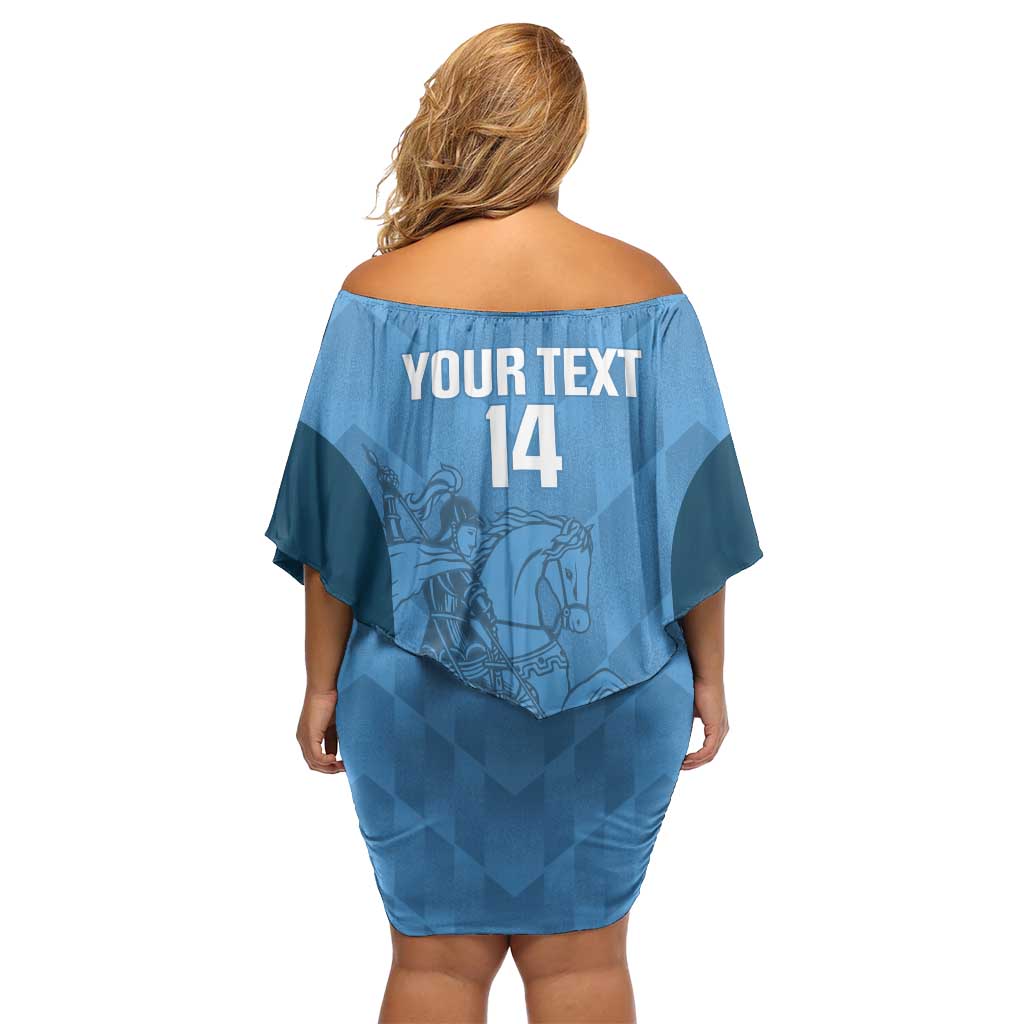 Custom St. Georges Cricket Family Matching Off Shoulder Short Dress and Hawaiian Shirt Go Champions Sporty Style - Wonder Print Shop