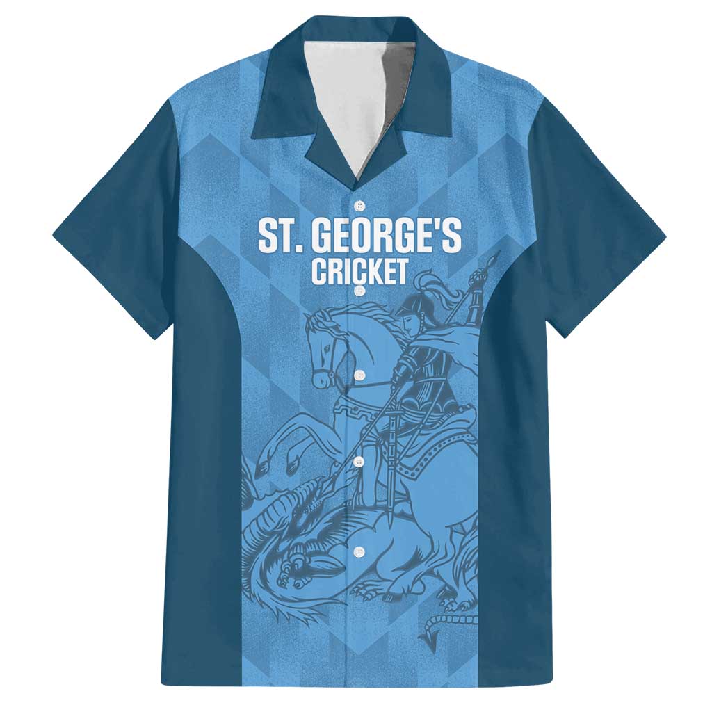 Custom St. Georges Cricket Family Matching Puletasi and Hawaiian Shirt Go Champions Sporty Style - Wonder Print Shop