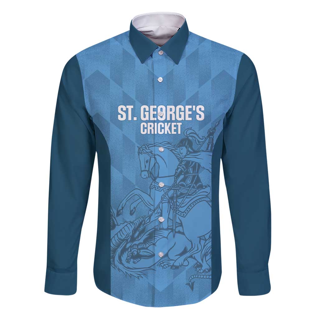 Custom St. Georges Cricket Family Matching Short Sleeve Bodycon Dress and Hawaiian Shirt Go Champions Sporty Style - Wonder Print Shop