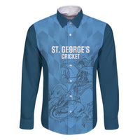 Custom St. Georges Cricket Family Matching Tank Maxi Dress and Hawaiian Shirt Go Champions Sporty Style - Wonder Print Shop