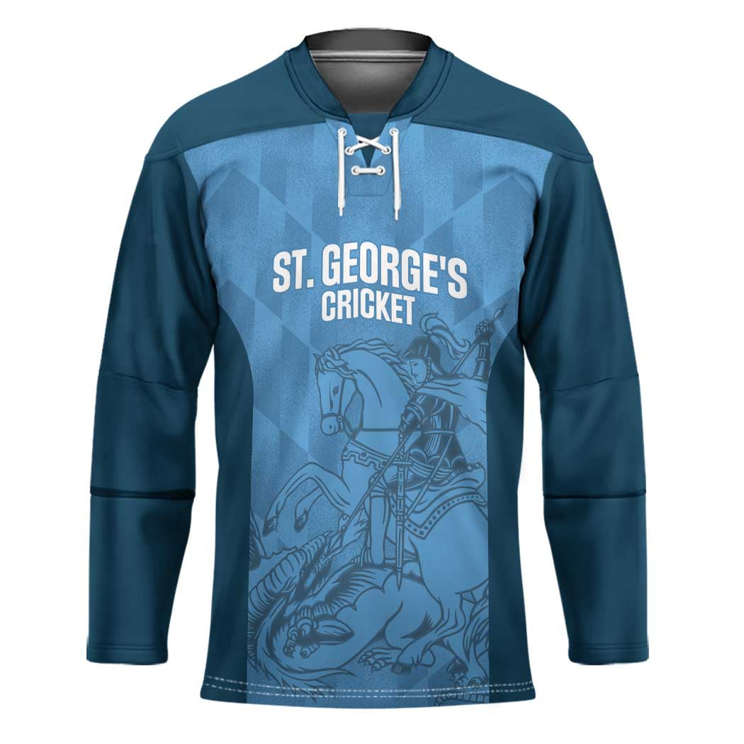 Custom St. Georges Cricket Hockey Jersey Go Champions Sporty Style - Wonder Print Shop