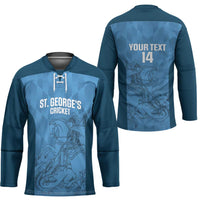 Custom St. Georges Cricket Hockey Jersey Go Champions Sporty Style - Wonder Print Shop