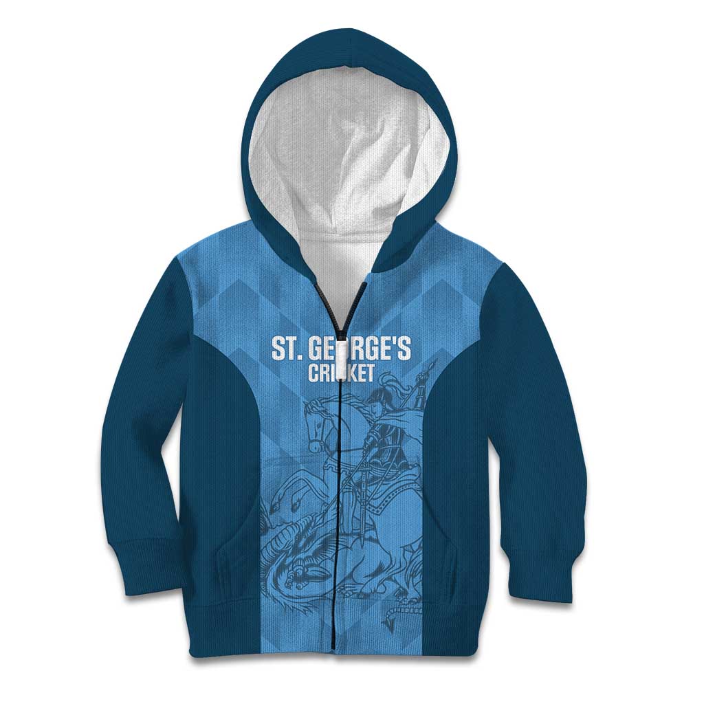 Custom St. Georges Cricket Kid Hoodie Go Champions Sporty Style - Wonder Print Shop