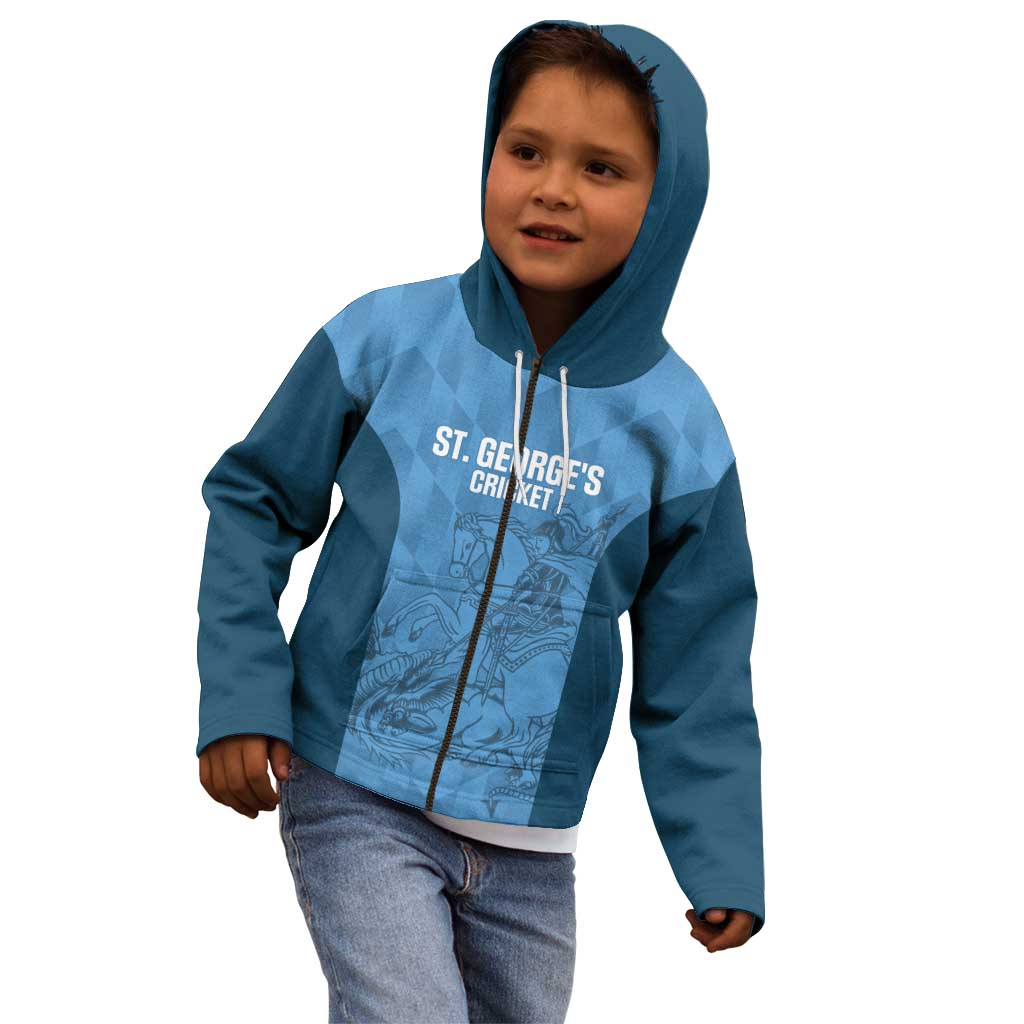 Custom St. Georges Cricket Kid Hoodie Go Champions Sporty Style - Wonder Print Shop
