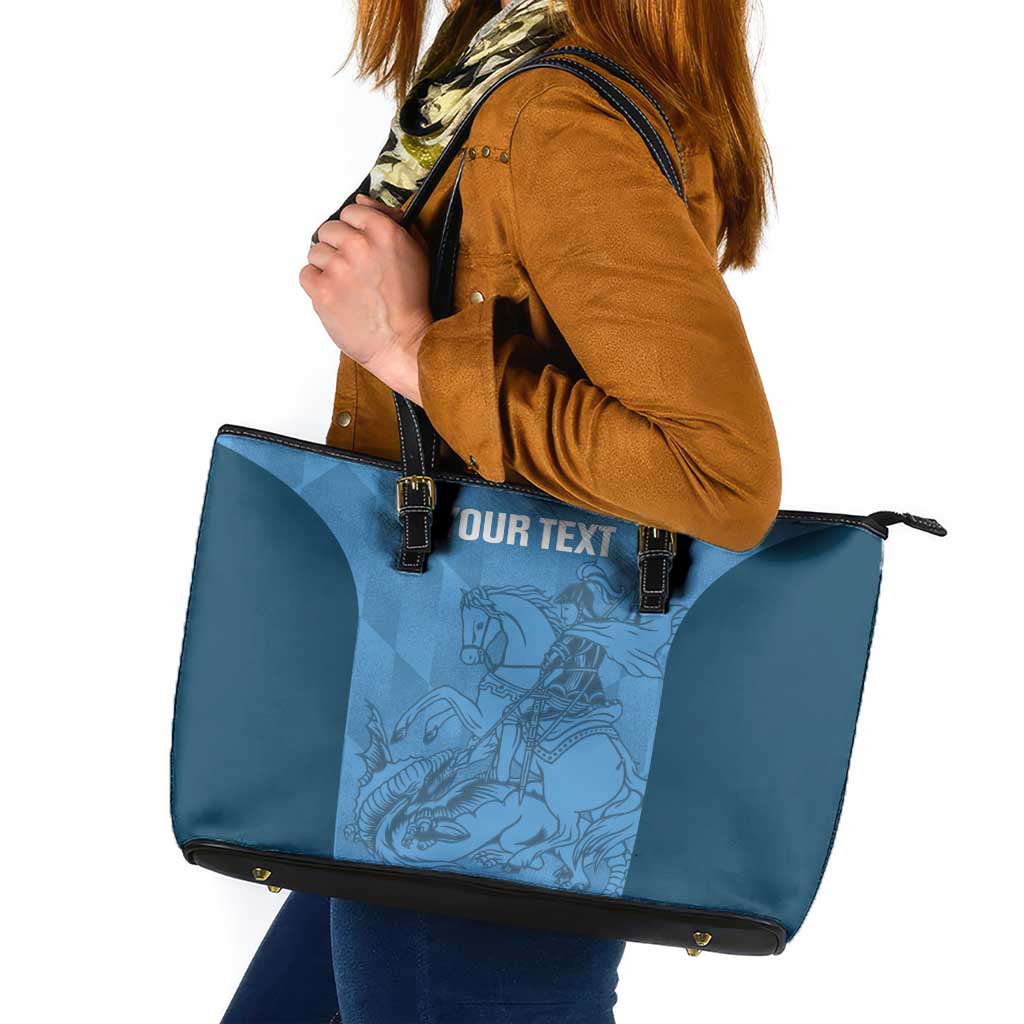 Custom St. Georges Cricket Leather Tote Bag Go Champions Sporty Style - Wonder Print Shop