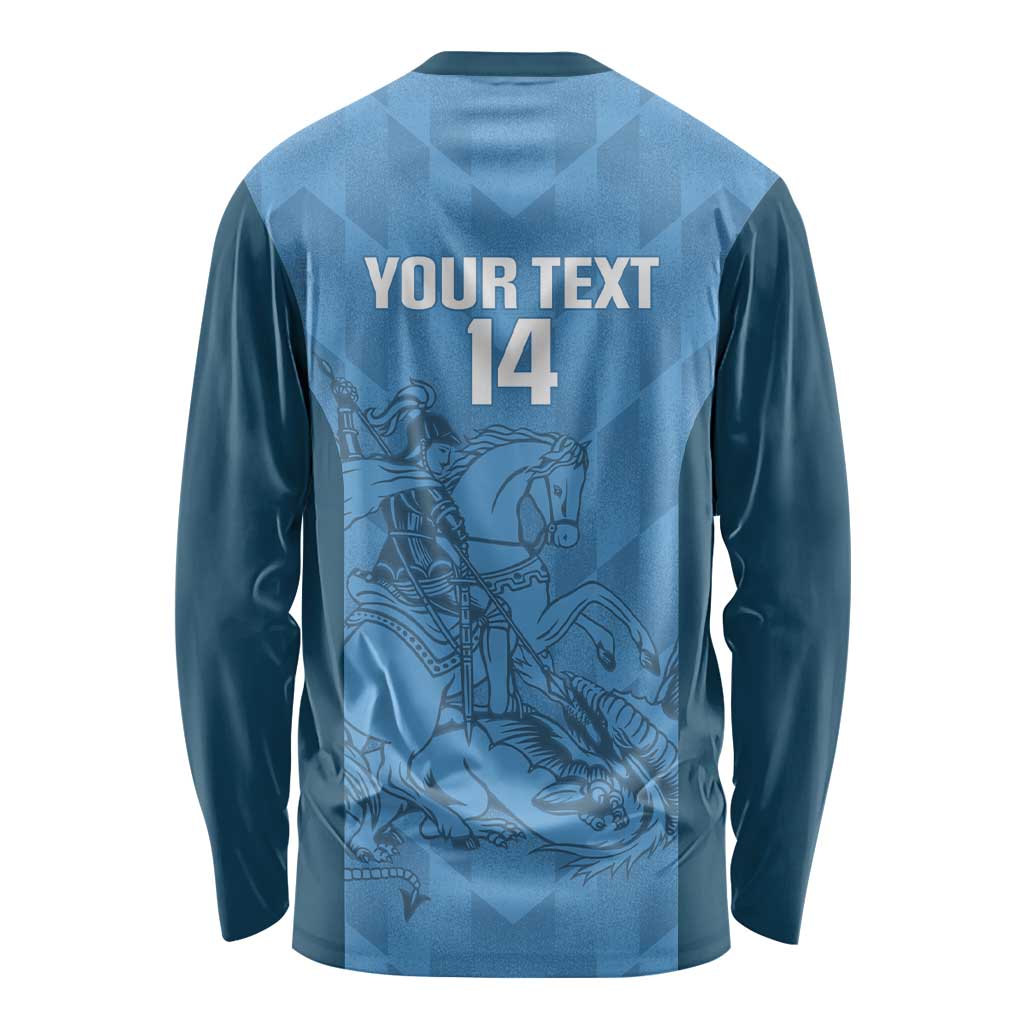 Custom St. Georges Cricket Long Sleeve Shirt Go Champions Sporty Style - Wonder Print Shop