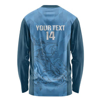Custom St. Georges Cricket Long Sleeve Shirt Go Champions Sporty Style - Wonder Print Shop