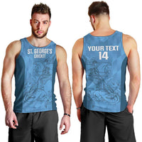 Custom St. Georges Cricket Men Tank Top Go Champions Sporty Style - Wonder Print Shop