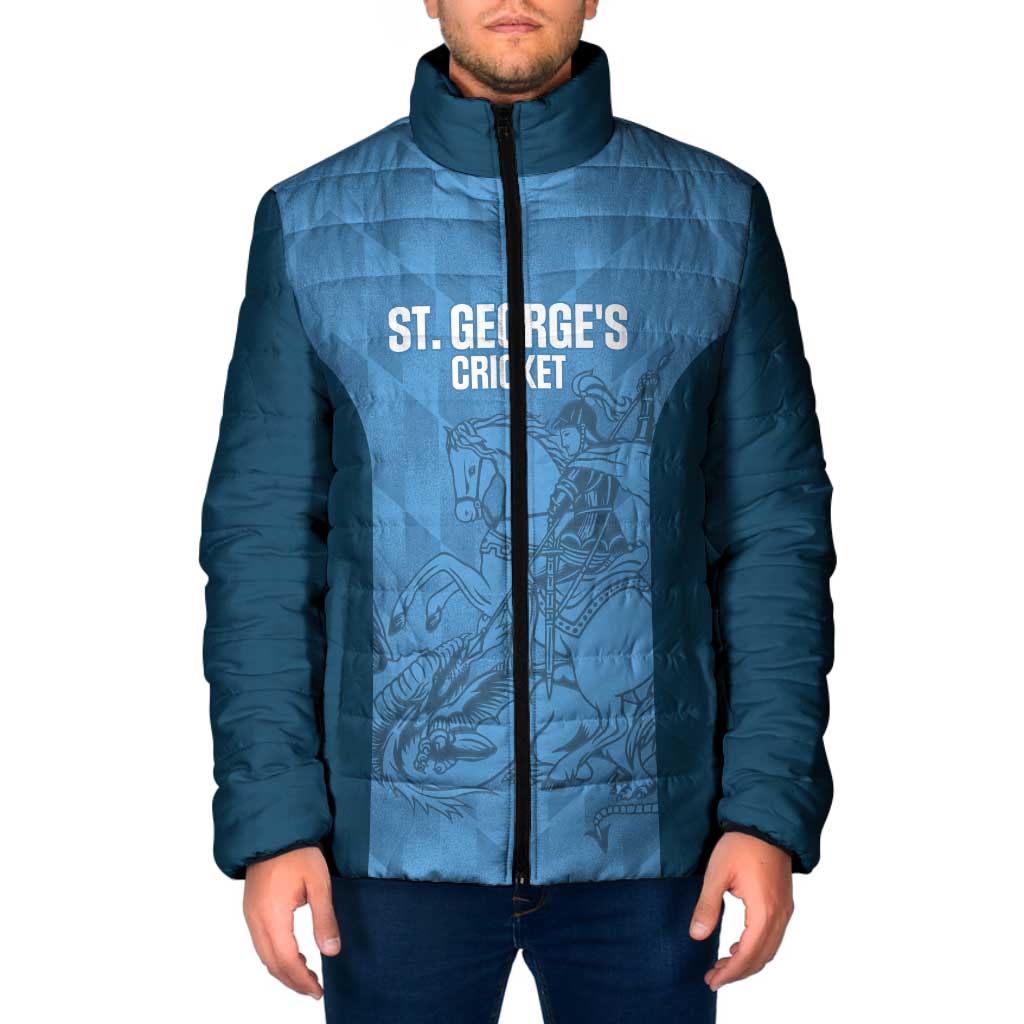 Custom St. Georges Cricket Padded Jacket Go Champions Sporty Style - Wonder Print Shop