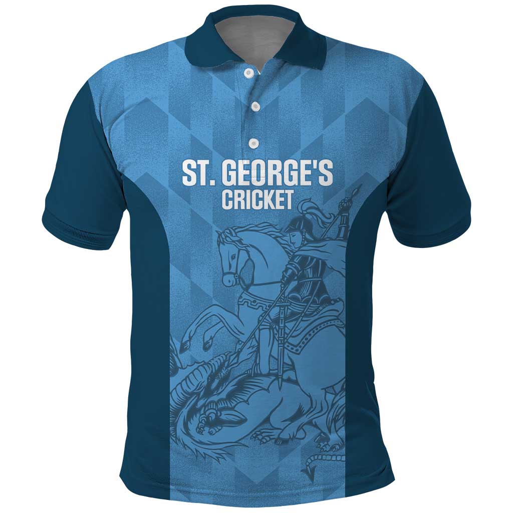 Custom St. Georges Cricket Polo Shirt Go Champions Sporty Style - Wonder Print Shop