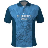 Custom St. Georges Cricket Polo Shirt Go Champions Sporty Style - Wonder Print Shop
