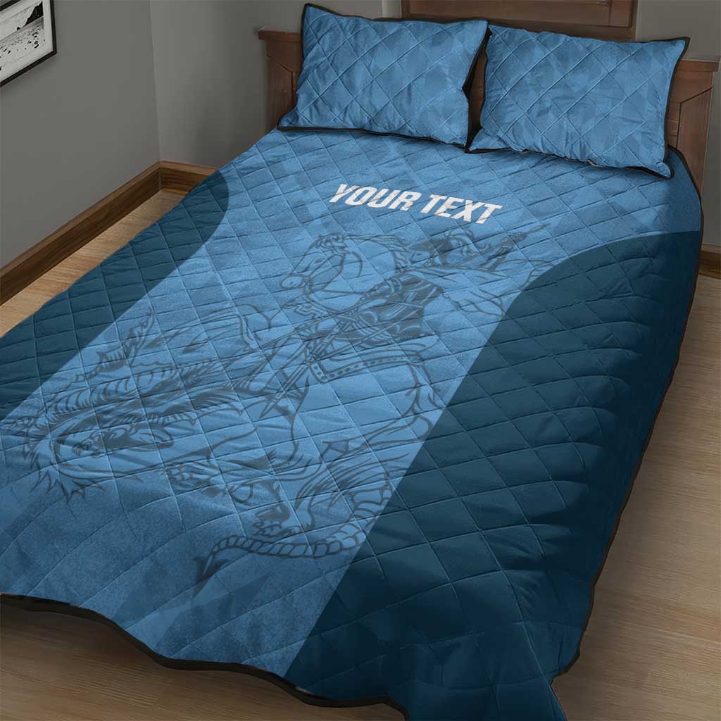 Custom St. Georges Cricket Quilt Bed Set Go Champions Sporty Style - Wonder Print Shop