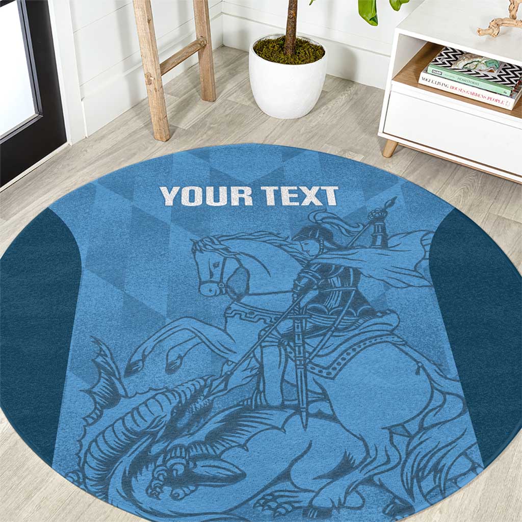 Custom St. Georges Cricket Round Carpet Go Champions Sporty Style - Wonder Print Shop