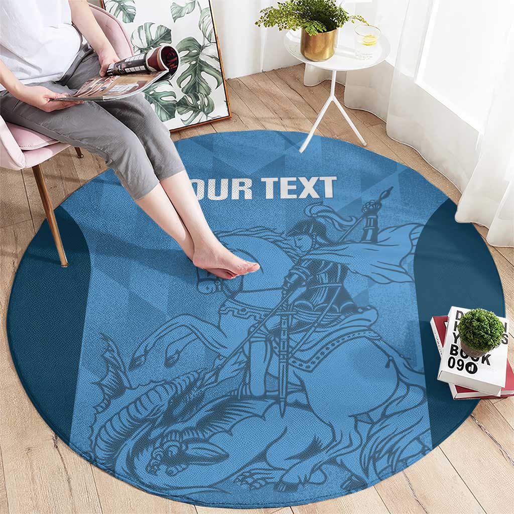 Custom St. Georges Cricket Round Carpet Go Champions Sporty Style - Wonder Print Shop