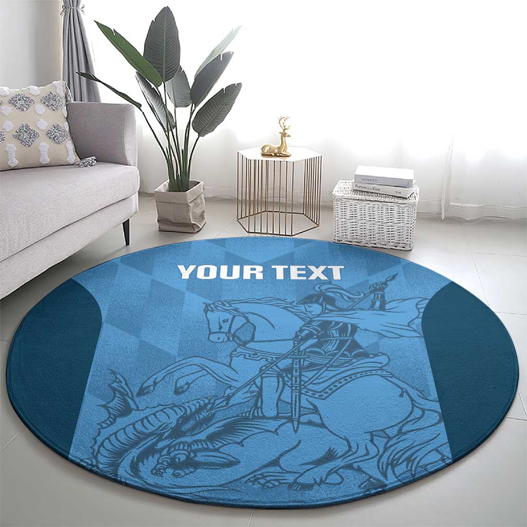 Custom St. Georges Cricket Round Carpet Go Champions Sporty Style - Wonder Print Shop