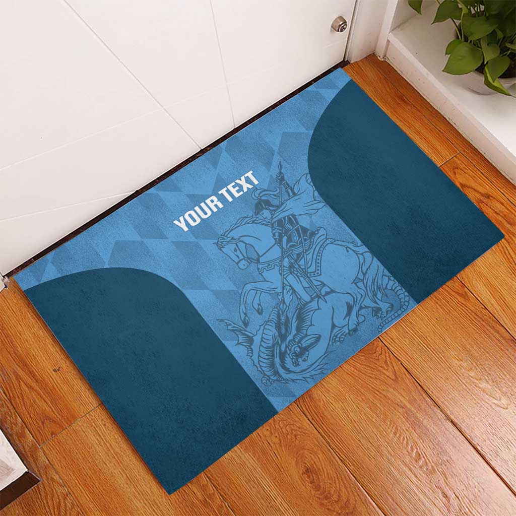 Custom St. Georges Cricket Rubber Doormat Go Champions Sporty Style - Wonder Print Shop