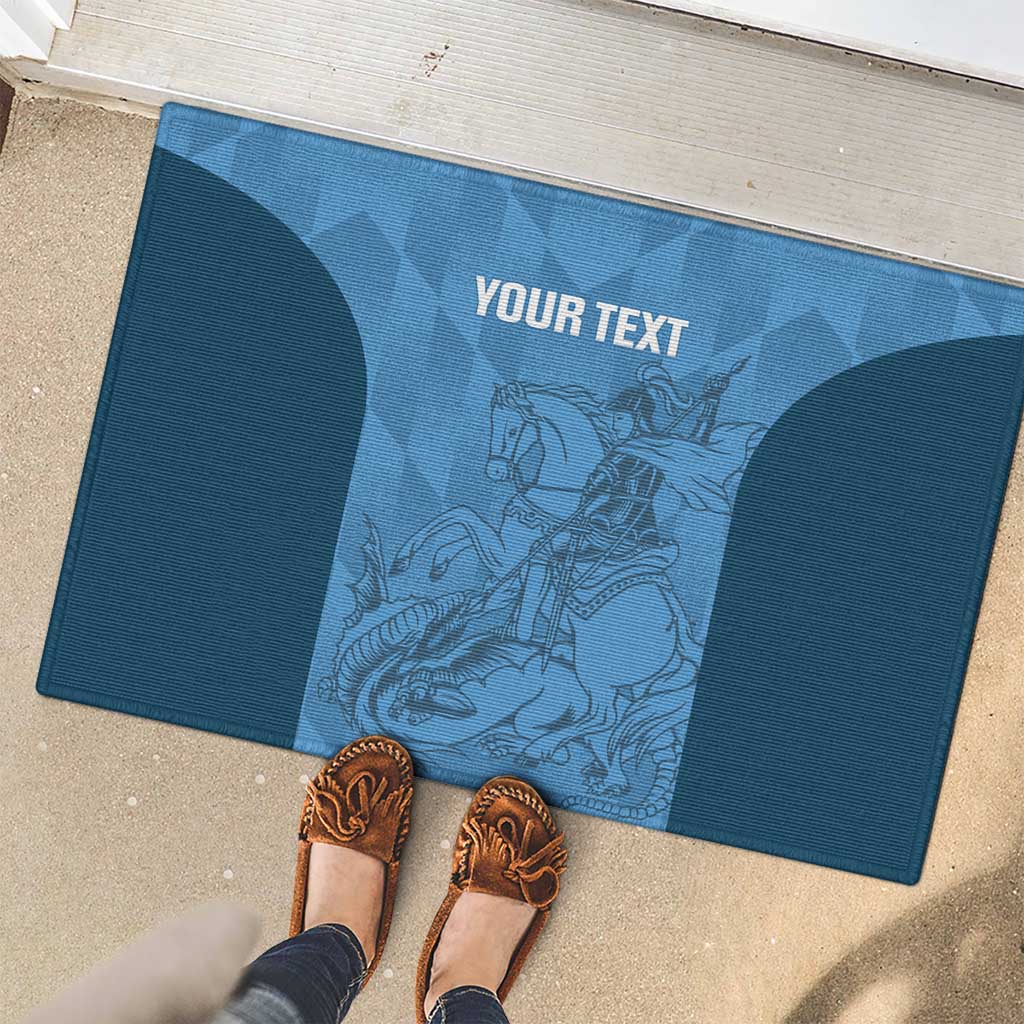 Custom St. Georges Cricket Rubber Doormat Go Champions Sporty Style - Wonder Print Shop