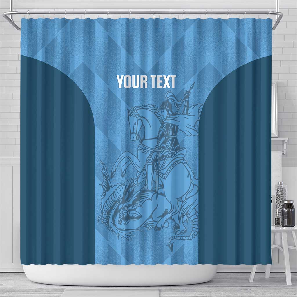 Custom St. Georges Cricket Shower Curtain Go Champions Sporty Style - Wonder Print Shop