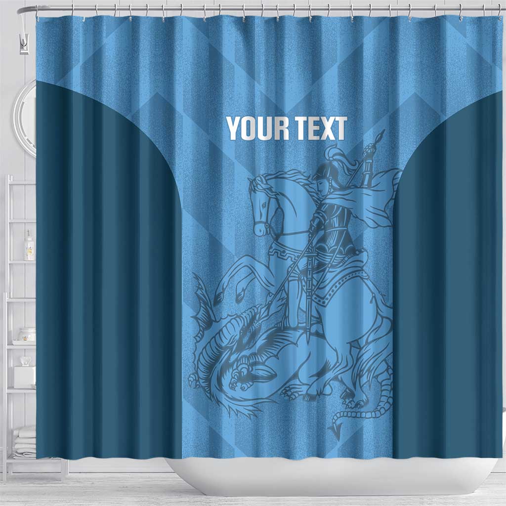 Custom St. Georges Cricket Shower Curtain Go Champions Sporty Style - Wonder Print Shop