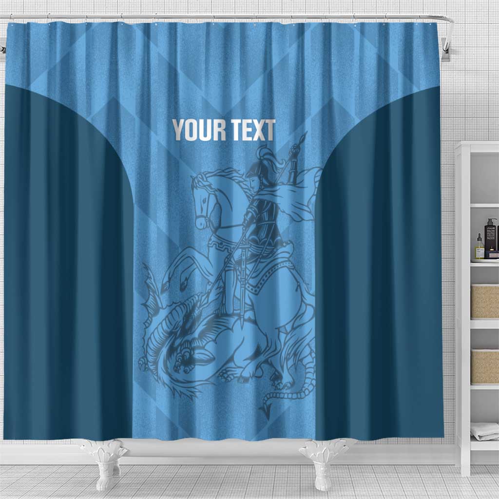 Custom St. Georges Cricket Shower Curtain Go Champions Sporty Style - Wonder Print Shop