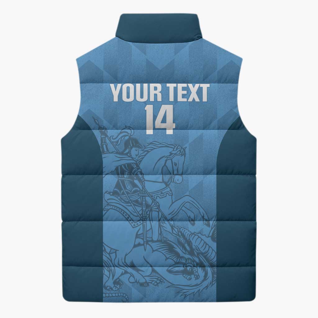 Custom St. Georges Cricket Sleeveless Puffer Jacket Go Champions Sporty Style - Wonder Print Shop
