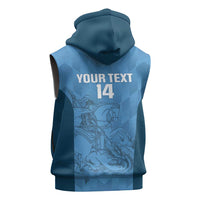 Custom St. Georges Cricket Sleeveless Zip Hoodie Go Champions Sporty Style - Wonder Print Shop